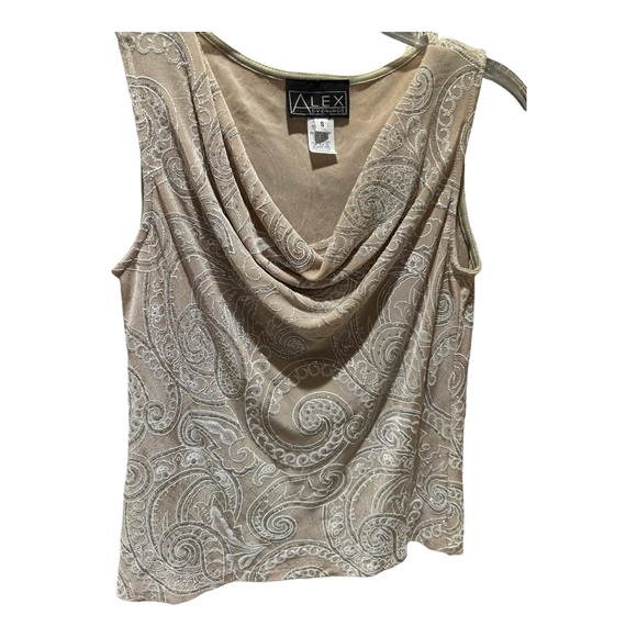 Brand New with Tags - Vintage Alex Evenings 2 Piece Jacket & Cowl Neck Shirt - Picture 6 of 11